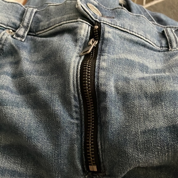 Women Express High Rise Distressed Ripped Stretch Ankle Legging Skinny Jeans - Picture 5 of 9